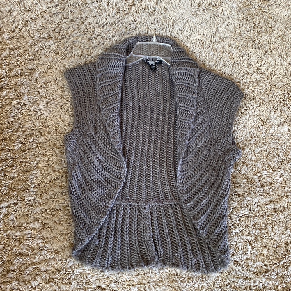 Grey Bebe shrug sweater
